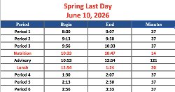 Schedule